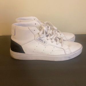 Adidas white high tops
